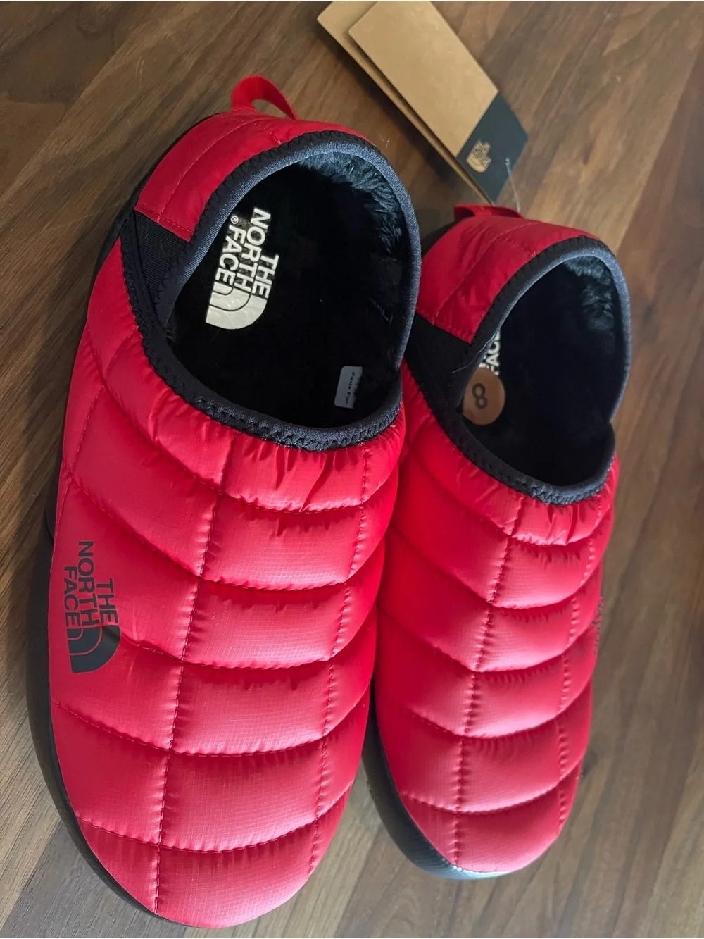 The North Face Men’s Red ThermoBall Traction Mule Slippers